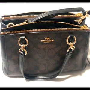 COACH signature mini Christie carryall crossbody